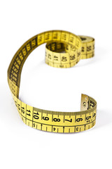 tape measure isolated on white background objects