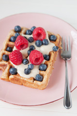 Himbeer Waffeln
