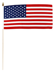 American flag on pole