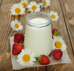 Obraz na płótnie Canvas natural yoghurt