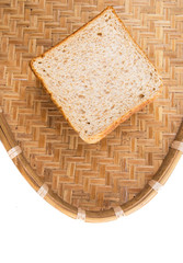 Whole Wheat Bread on Wicker Tray