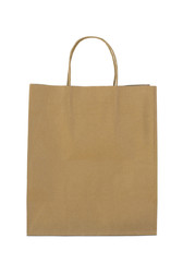 Brown paper shopping bag