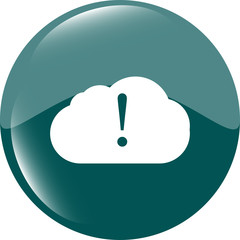 speech bubbles with exclamation mark web icon