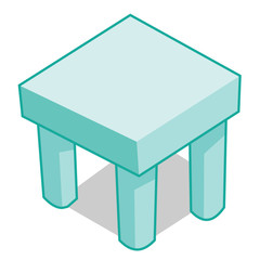 table isolated illustration