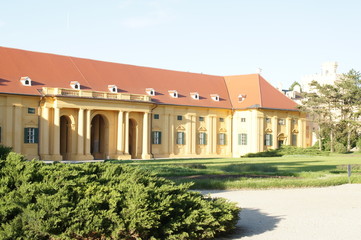 Fototapeta na wymiar Building in castle park Lednice Chateau, Moravia, Czech republic