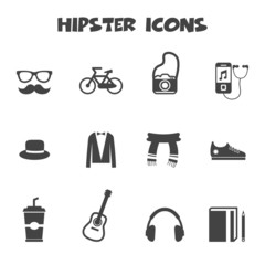 Fototapeta premium hipster icons