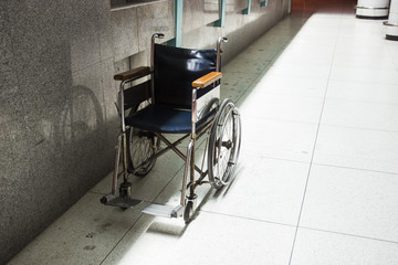 Fototapeta na wymiar empty wheelchair