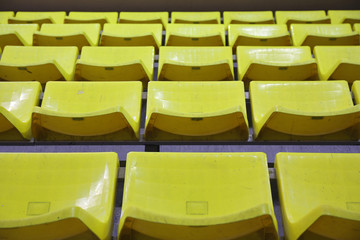 yellow plastic chairs