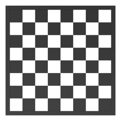 chess board in black and white.