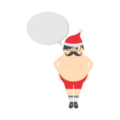 christmas theme santa cartoon guy