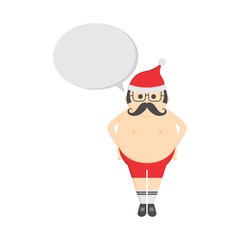 christmas theme santa cartoon guy
