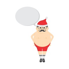 christmas theme santa cartoon guy