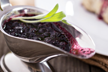 Blueberry sweet sauce