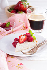 Healthy cheesecake with oats