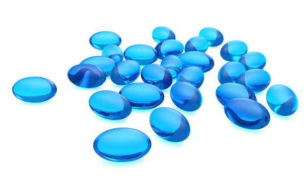 Blue Gel Capsules