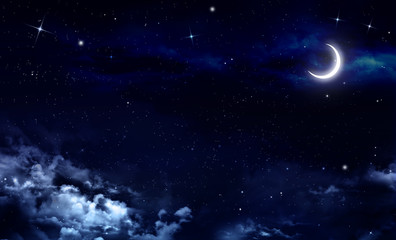 Obraz na płótnie Canvas nightly sky