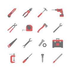 set of tools icons