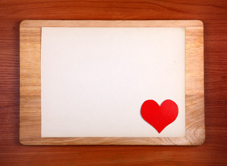 Notice Board with Heart Shape