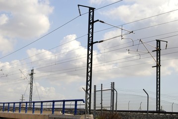 Vía de tren,alta velocidad