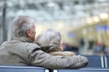Couple at airport