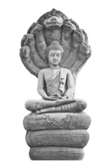 Buddha image isolated on white background