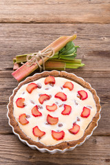 rhubarb tart