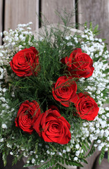 rosas rojas ramo  9667-f14