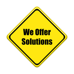  yellow road sign on white background