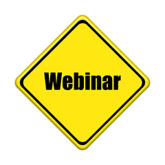  yellow road sign on white background