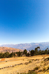 Peru, Ollantaytambo-Inca ruins of Sacred Valley in Andes
