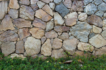 Background of stone wall texture