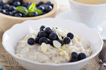 Barley porridge in a bowl