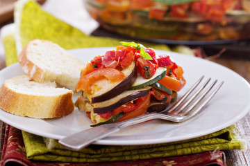 Ratatouille on a plate