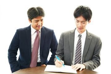 笑顔のビジネスマン