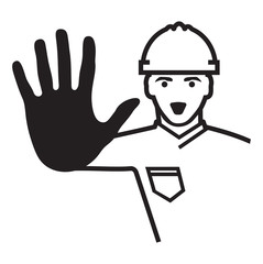 Access denied - construction worker