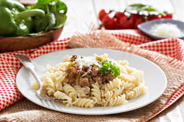 Pasta witn bolognese sauce