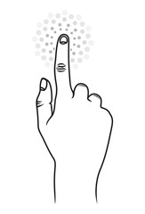 Touch screen gesture