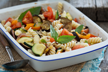 Baked ratatouille pasta