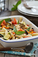 Baked ratatouille pasta