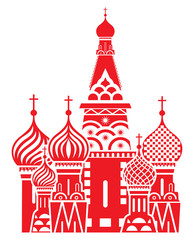 Moscow symbol - Saint Basil's Cathedral, Russia - 65411216
