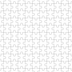 Jigsaw seamless puzzle blank template