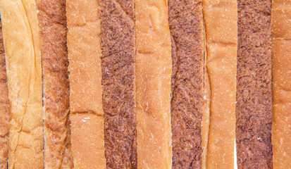 Whole Wheat Bread and Sandwich bread close up