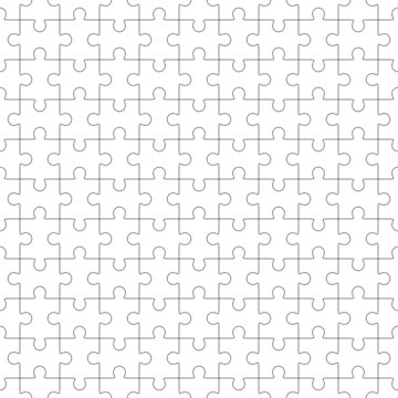 Jigsaw seamless puzzle blank template