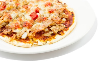 Pizza isolated on white background