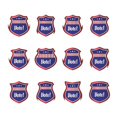 vote election collection theme