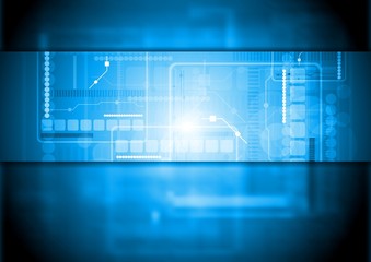 Hi-tech vector background. Gradient mesh