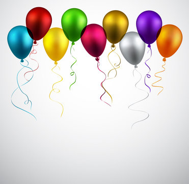 Celebrate background with balloons.