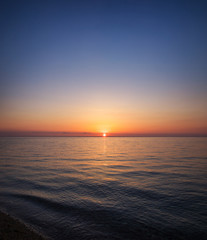 Beautiful seascape during sundown.