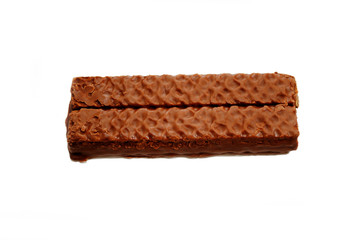 Chocolate Covered Candy Isolated Over White