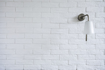 White Misty Brick Wall Background Or Texture With Turn Off Bra